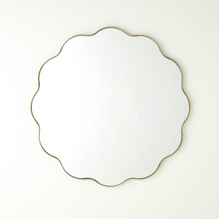 SIGNATURE III Iron Wavy Wall Mirror