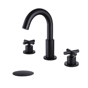 RBROHANT 8.32" Widespread 2-handle Bathroom Faucet, Solid Brass Deck Mounted Sink Faucet