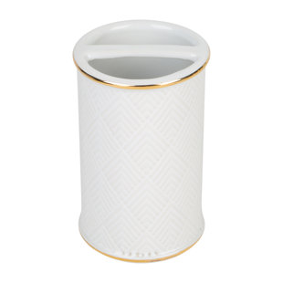 ELLE DECOR Elle Décor Ceramic Bathroom Accessories Ceramic / Porcelain Toothbrush Holder