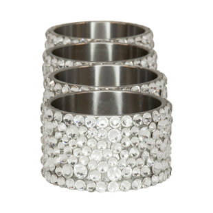 SPARKLES HOME Strass Rhinestone Napkin Ring (Set of 4)