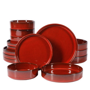 BLOOMHOUSE Santorini Terracotta Dinnerware Set - Service for 4