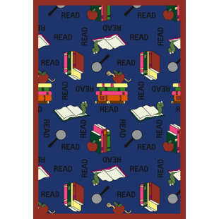 JOY CARPETS Educational Bookworm Area Rug