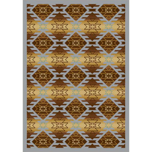 JOY CARPETS Whimsy Southwestern Tufted Copper Canyon Area Rug
