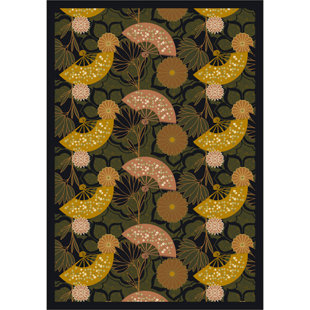 JOY CARPETS Nature Tufted Olive Area Rug