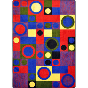 JOY CARPETS Kid Essentials City Block Area Rug