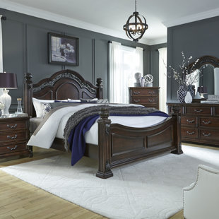 LIBERTY FURNITURE Amala Bed, Dresser & Mirror, Night Stand