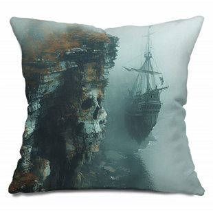 VISIONBEDDING Cotton Blend Reversible Throw Pillow