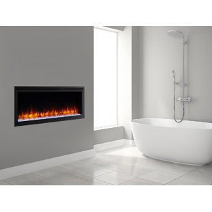 SimpliFire Allusion Platinum Linear Electric Fireplace