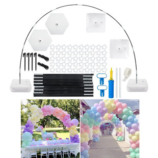 HAREBELL 106.3'' W x 15.7'' D Metal Arbor