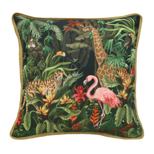 COMMONWEALTH HOME FASHIONS Animal Print Indoor/Outdoor Reversible Throw Pillow