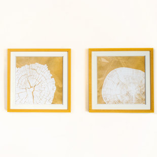 STATEMENTS BY J Framed Modern & Contemporary On Paper 2 Pieces Print