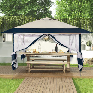 YOHO BEDDING INC 13 Ft X 13 Ft Pop up Gazebo with Mosquito Netting