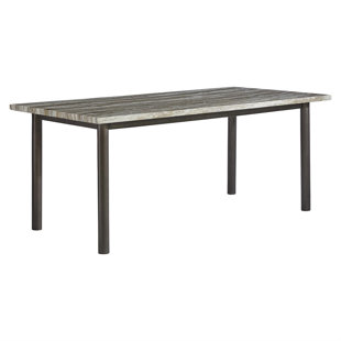 BERNHARDT EXTERIORS Santiago Rectangular Concrete Outdoor Dining Table