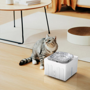 FTOYIN 74.39oz. Anti-Skid Automatic Water Dish