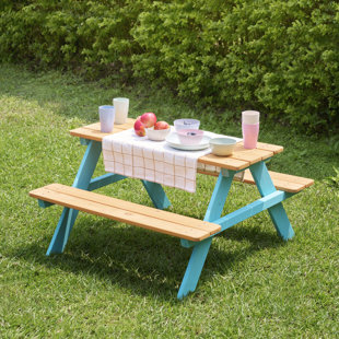 Teamson Kids Outdoor Picnic Table & Bench Set