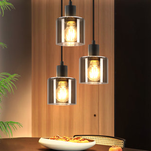 ZMH 3 - Light Black Cluster Pendant