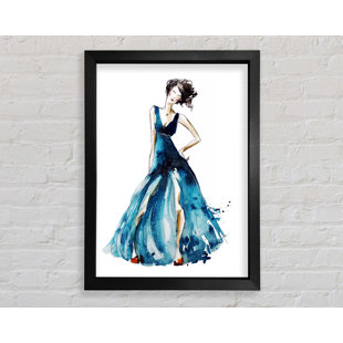 ROSDORF PARK Cloverly Ballkleid Envy Gerahmter Druck Wandkunst