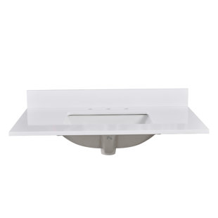 BOHUANG 36'' Stone Single Bathroom Vanity Top with Sink
