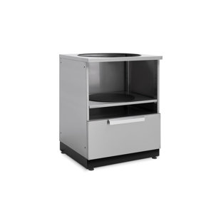 NEWAGE PRODUCTS Outdoor Kitchen Classic Stainless Steel 28 in. Kamado Cabinet