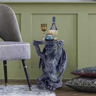 DESIGN TOSCANO Gothic Dragon Figurine End Table