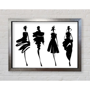 MERCER41 Gerahmtes Leinwandbild All Shapes