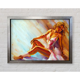 MERCER41 Arijana Pretty In Pink Gerahmter Druck Wandkunst