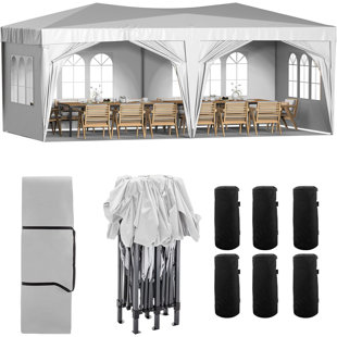 SAPPHOME 10 Ft. W x 20 Ft. D Steel Party Tent