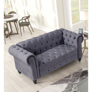 ROSDORF PARK Marvale 68'' Velvet Loveseat