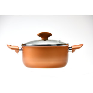 RAVELLI Italia Linea 3 Quarts Non-Stick Aluminum Stock Pot