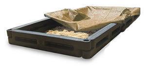 ACTION PLAY SYSTEMS 4' Rectangular Sandbox with Cover