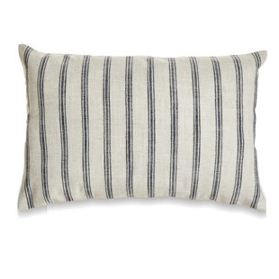 PETERBOROUGH HOME French Stripe Striped Linen Pillow Cover