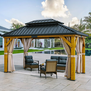 BALCONERA Solid Wood Patio Gazebo