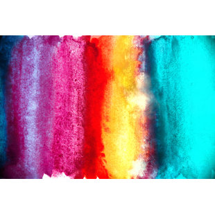 WALL ART PRODUCTION NETWORK Watercolour Abstract Background by Lutavia - Wrapped Canvas Print