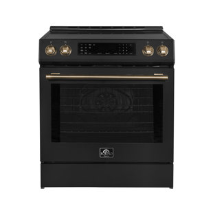 FORNO Espresso Donatello 30" Induction Range Slide-in, 4 Elements, 5.0 cu. ft. True Convection Oven