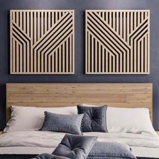 OTHER FURNITURE Handmade Modern Abstract Wall Decor (Set of 2)