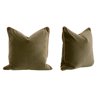 ORIENT EXPRESS FURNITURE Down Reversible Throw Pillow (Set of 2)