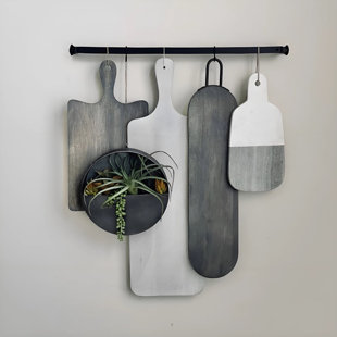 MEANS4MODES "grey's anatomy" - Serving Board Collection 4 Set - Organic Wall Decor (Set of 4)