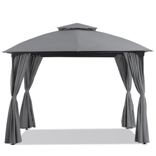 LAUSAINT HOME 10 Ft. W x 10 Ft. D Iron Patio Gazebo