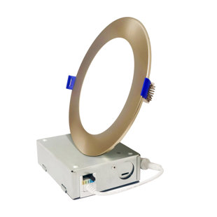 MW LIGHTING 6'' Selectable Color Temperature Dimmable Air-Tight IC Rated LED Canless Recessed Lighting Kit