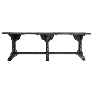 AUGUST GROVE® Dailonis Solid Wood Top Dining Table