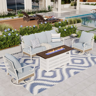 ALPHAMARTS 5 - Person Outdoor Seating Group with Cushions