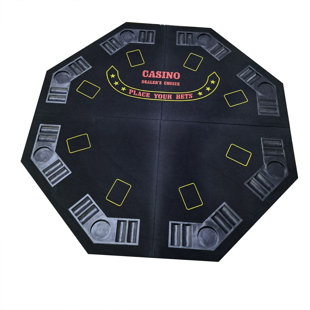 INO Design 48'' 8 - Player Foldable Poker Table Top for Casino Game