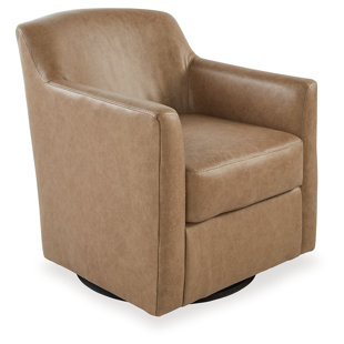 HOKKU DESIGNS Kerissa Upholstered Swivel Club Chair