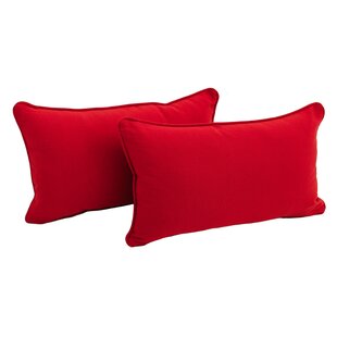 BLAZING NEEDLES Reversible Throw Pillow (Set of 2)