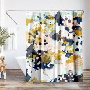 EAST URBAN HOME Abstract Shower Curtain Sloane by Charlotte Winter
