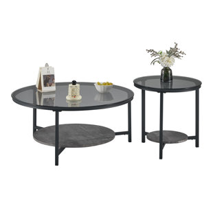 WILLISTON FORGE Jonuz 3 Legs 2 Bunching Coffee Table