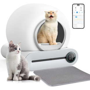 CG INTERNATIONAL TRADING Plastic Enclosed Self-Cleaning Litter Box