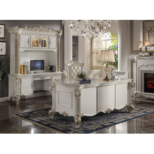 WORLD MENAGERIE Cabildo 74'' W Bone White Rectangle Executive Desk