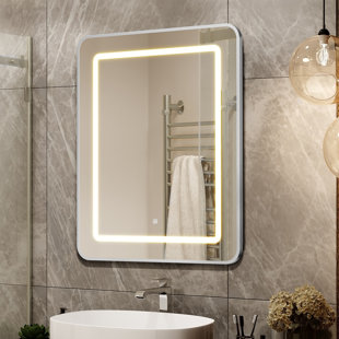 WROUGHT STUDIO™ Caloundra W H Framed Medicine Cabinet Mirror Fixed