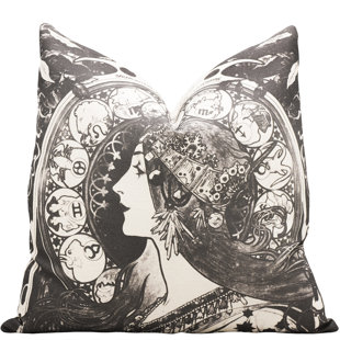 THEWATSONSHOP Cotton Reversible Throw Pillow